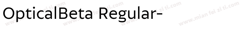 OpticalBeta Regular字体转换